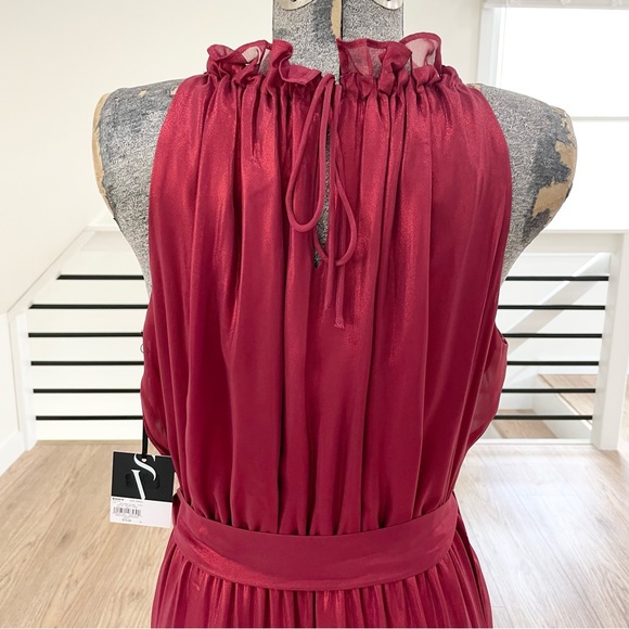 NWT L XXL Simply vera Vera Wang sleeveless midi maxi sparkly metallic dress - Picture 7 of 12